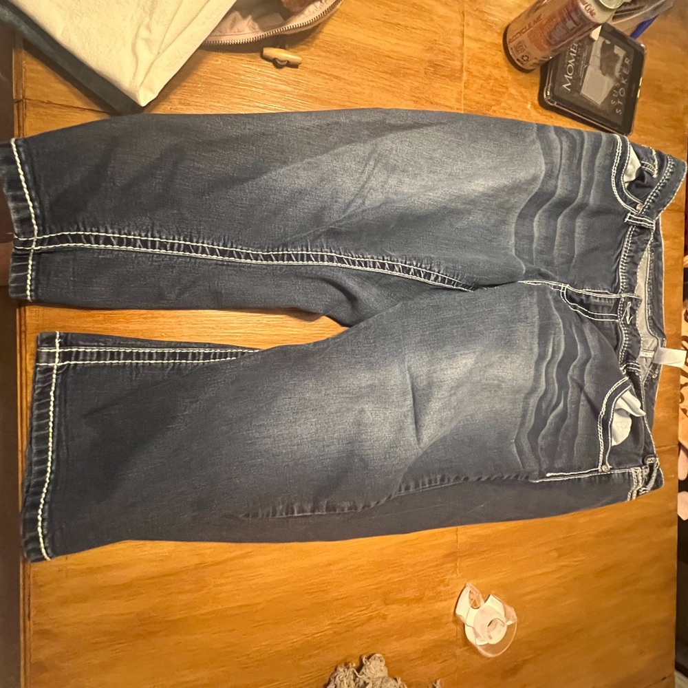 Maurices Relaxed Fit Dark Blue Jeans